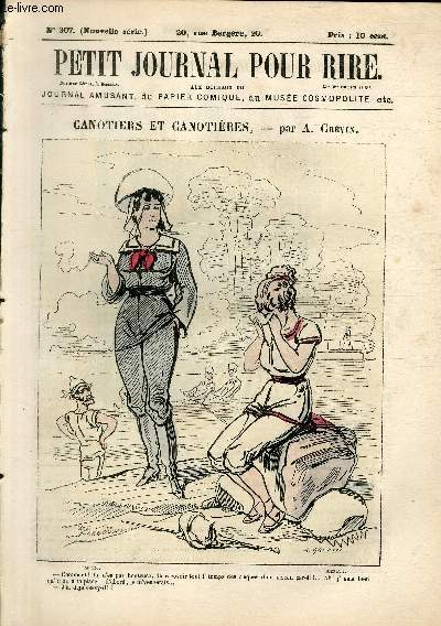 Petit journal pour rire N307 nouvelle srie, Canotiers et canotires par Grvin.