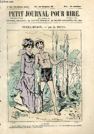 Petit journal pour rire N101 de la 3 srie, extra-muros par Grvin.