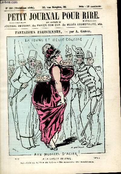 Petit journal pour rire, N193 de la 3 srie, Fantaisies parisiennes par Grvin.