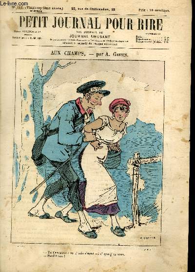 Petit journal pour rire N416 de la 3 srie- Au champs