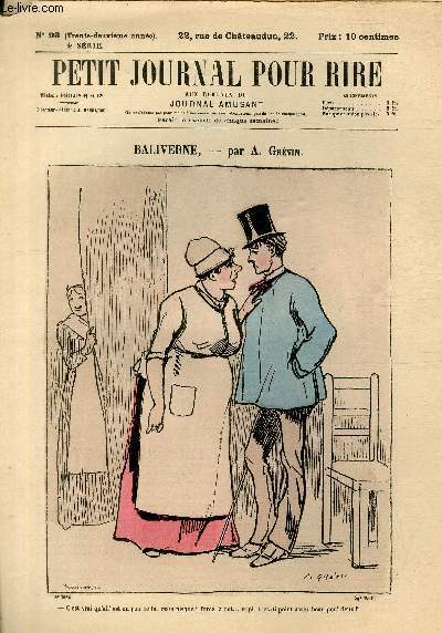 Petit journal pour rire N93 de la 4 srie, Baliverne par Grvin.