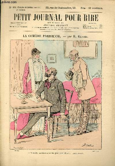 Petit journal pour rire N132 de la 4 srie, La comdie parisienne par Gautier.