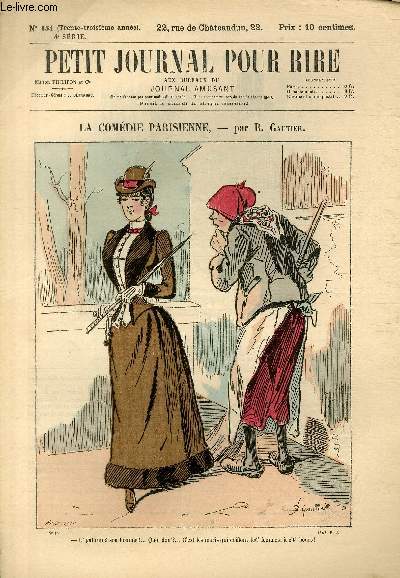Petit journal pour rire N154 de la 4 srie, La comdie parisienne par Gautier.