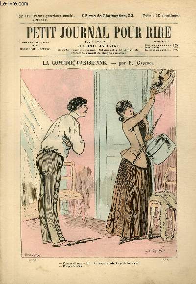 Petit journal pour rire N178 de la 4 srie, La comdie parisienne par Gautier.