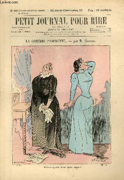 Petit journal pour rire N180 de la 4 srie, La comdie parisienne par Gautier.