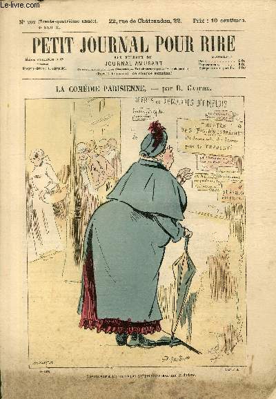 Petit journal pour rire N202 de la 4 srie, La comdie parisienne par Gautier.