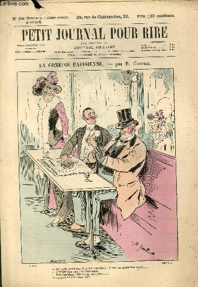 Petit journal pour rire N206 de la 4 srie, La comdie parisienne par Gautier.