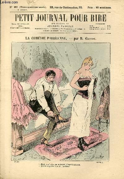 Petit journal pour rire N209 de la 4 srie, La comdie parisienne par Gautier.