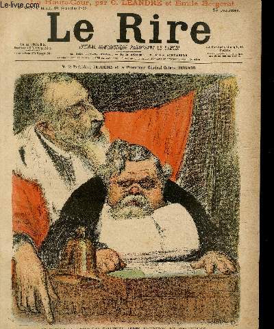 Le rire N267 - Tassement du prsident Fallires aprs l'audition du 250me tmoin.