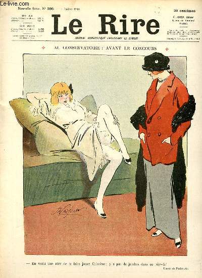 Le rire N596 de la nouvelle srie - AU CONSERVATOIRE : AVANT LE CONCOURS.