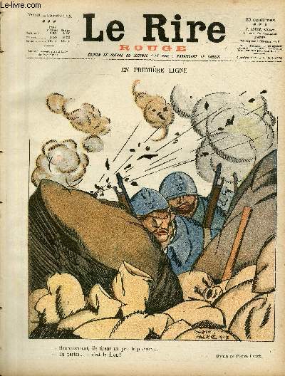 Le rire, N168 de la srie rouge - Edition de guerre - En premire ligne.