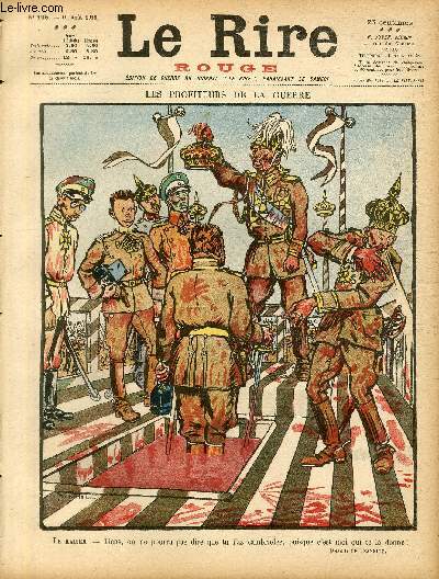 Le rire, N195 - Srie rouge - edition de guerre- Les profiteurs de la guerre.