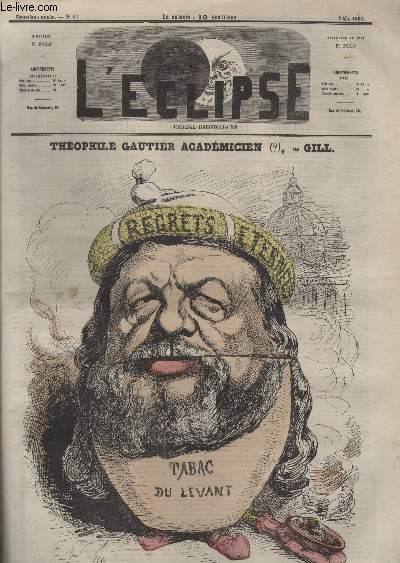 L'Eclipse, N067, Thophile gautier acadmicien (?).