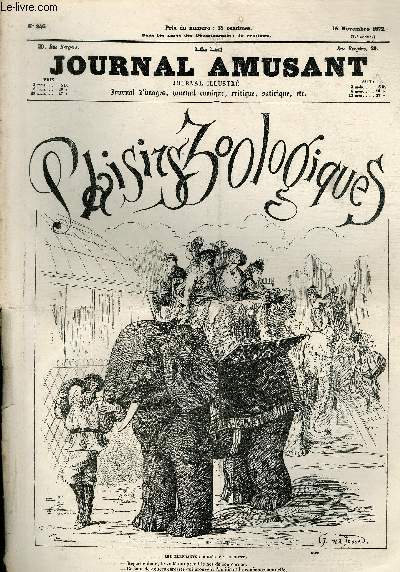 Le Journal amusant N846 - Plaisirs zoologiques