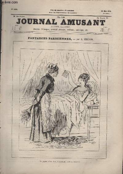 Le Journal amusant N1029 - Fantaisies parisiennes -  jeunesse!