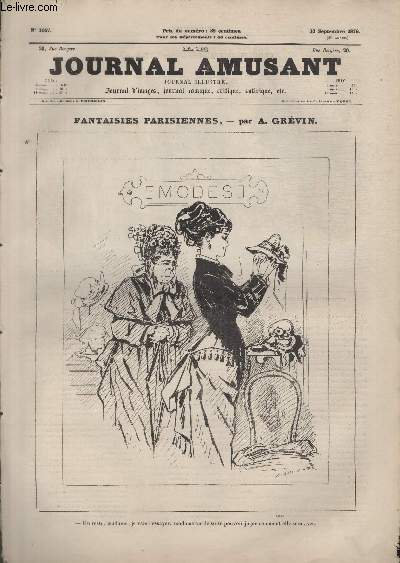 Le Journal amusant N1047 - Fantaisies parisiennes