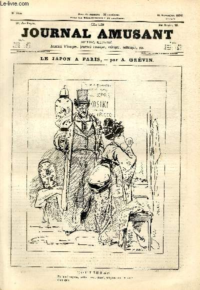 Le Journal amusant N1054 - Le Japon  Paris - Coulisses