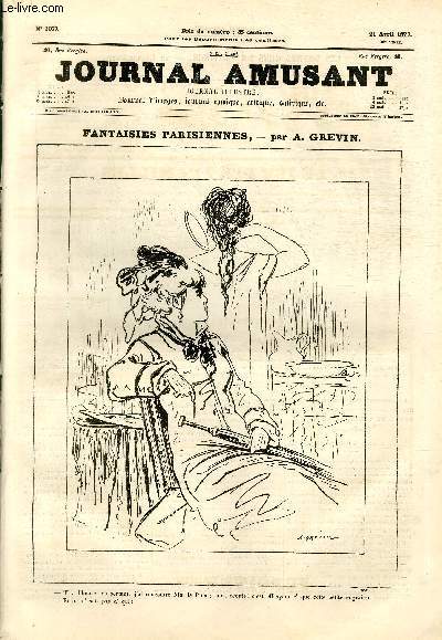 Le Journal amusant N1077 - Fantaisies parisiennes