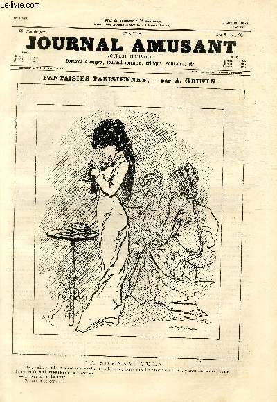 Le Journal amusant N1088 - Fantaisies parisiennes - La somnamboula