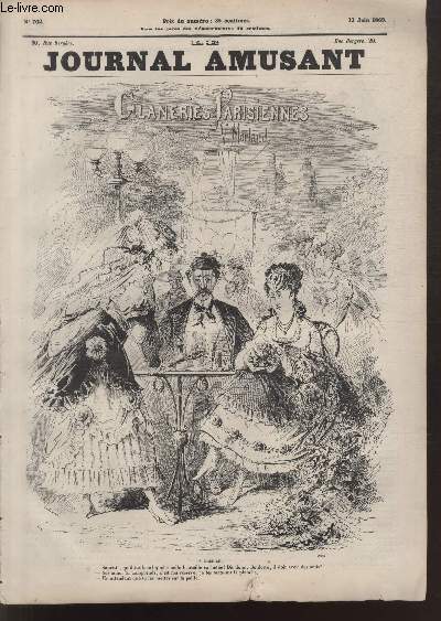 Le Journal amusant N702, Glaneries parisiennes.