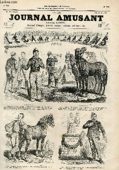 Le Journal amusant N709, Le camp de Chalons en 1869.