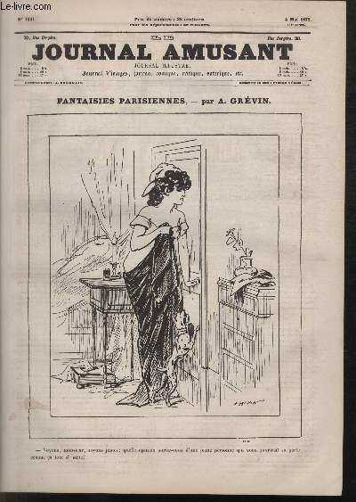 Le Journal amusant N1131, Fantaisies parisiennes.