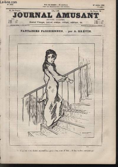 Le Journal amusant N1143, Fantaisies parisiennes.