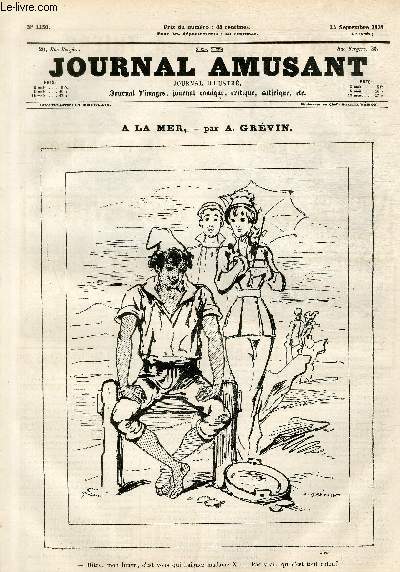 Le Journal amusant N1150, A la mer.