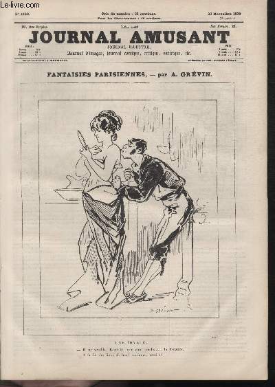 Le Journal amusant N1160, Une idylle.