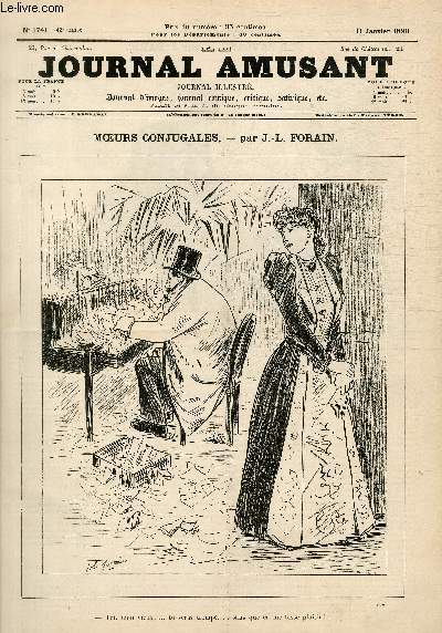 Le Journal amusant N1741, Moeurs conjugales.