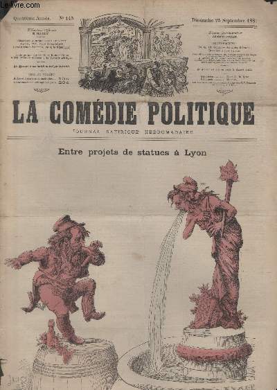La comdie politique N145, Entre projets de statues  Lyon.