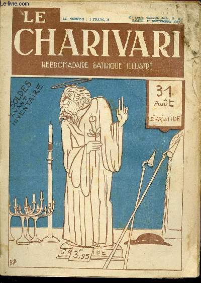 Le Charivari, nouvelle srie, N114, St Aristide.
