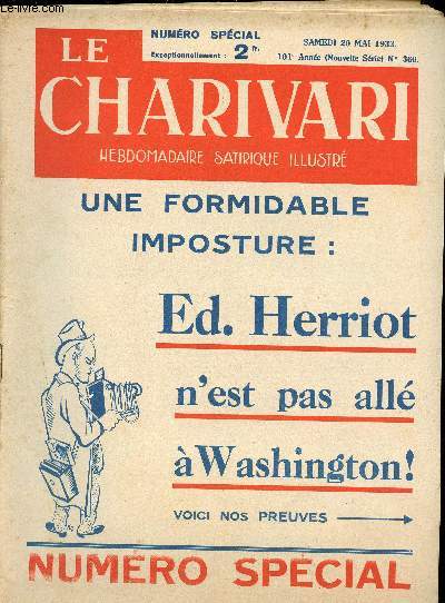 Le Charivari, nouvelle srie, N360, N spcial, Une formidable imposture.