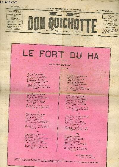 Le Don Quichotte N171, Le fort du Ha.