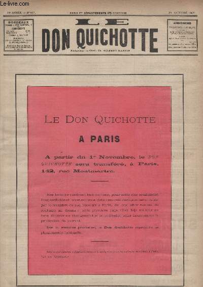 Le Don Quichotte N697, Le Don Quichotte  Paris.