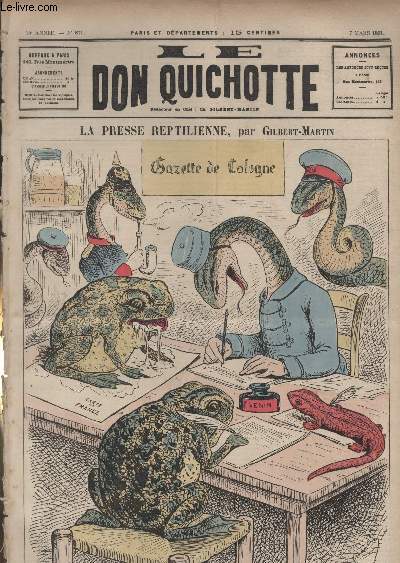 Le Don Quichotte N871, La presse reptilienne.