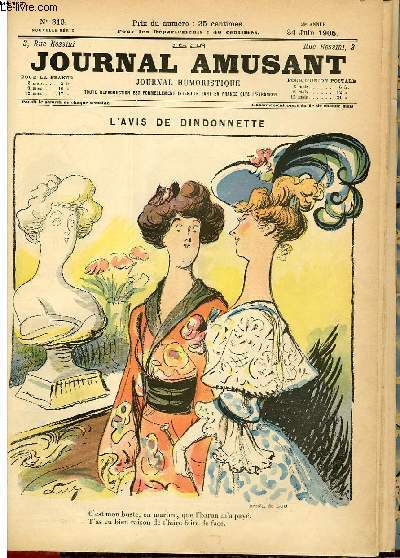 Le journal amusant - nouvelle srie N313. L'avis de dindonette