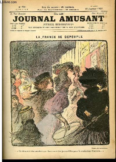 Le journal amusant - nouvelle srie N395. La france se dpleuple