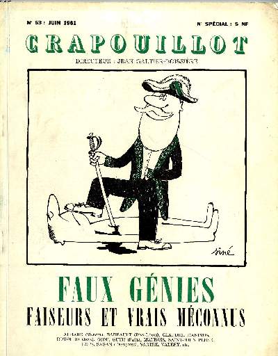 LE CRAPOUILLOT, N53: FAUX GENIES FAISEURS ET VRAIS MECONNUS