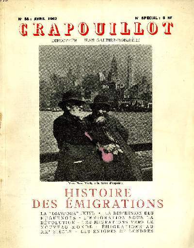 LE CRAPOUILLOT, N56: HISTOIRE DES EMIGRATIONS