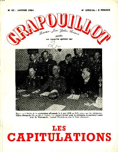 LE CRAPOUILLOT N63: LES CAPITULATIONS