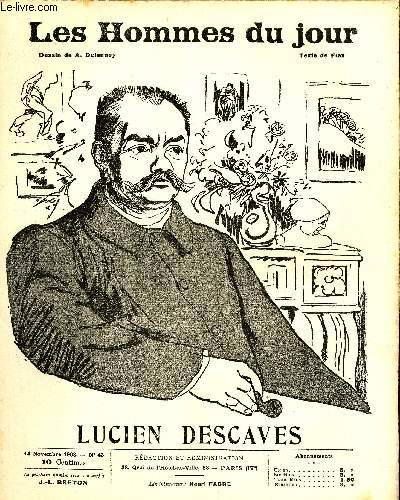 LES HOMMES DU JOUR N 43. LUCIEN DESCAVES.