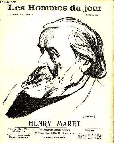 LES HOMMES DU JOUR N 51. HENRY MARET.