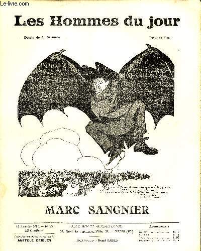 LES HOMMES DU JOUR N 52. MARC SANGNIER.