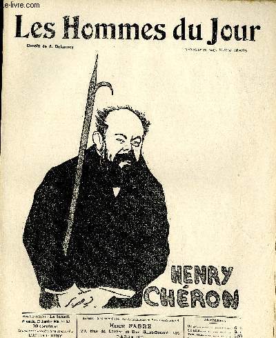 LES HOMMES DU JOUR N 105. HENRY CHERON.