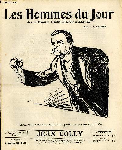 LES HOMMES DU JOUR N 146. JEAN COLLY.