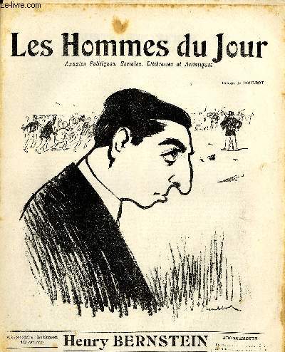 LES HOMMES DU JOUR N 163. HENRY BERNSTEIN.