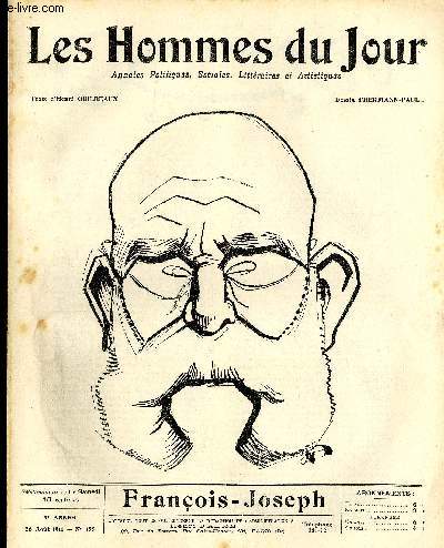 LES HOMMES DU JOUR N 188. FRANCOIS - JOSEPH.