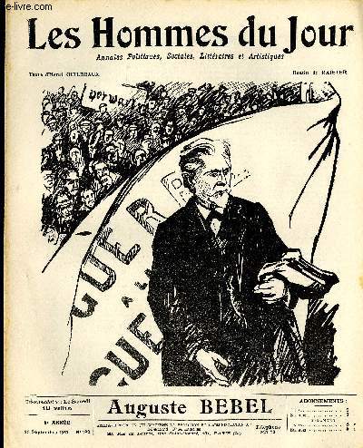 LES HOMMES DU JOUR N 192. AUGUSTE BEBEL.