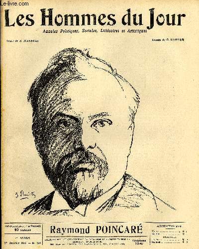 LES HOMMES DU JOUR N 210. RAYMOND POINCARE.
